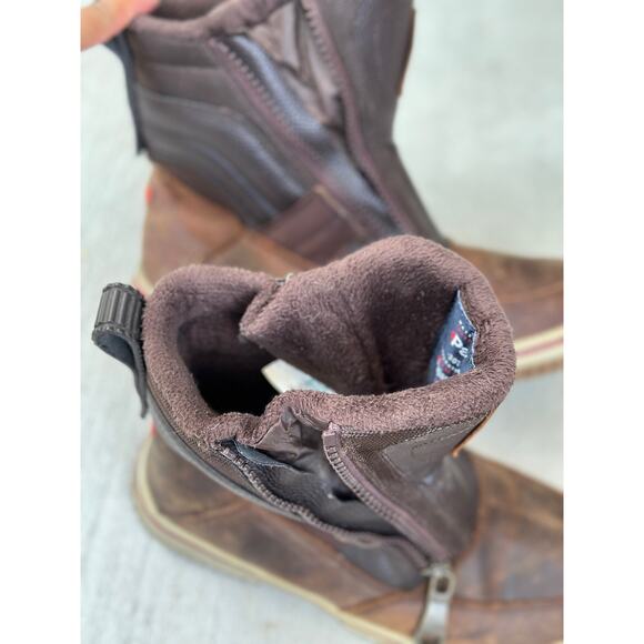 Pajar Canada Ankle Boots Men's 9-9.5 Waterproof Impermeable Brown Leather Zipper - Picture 8 of 11